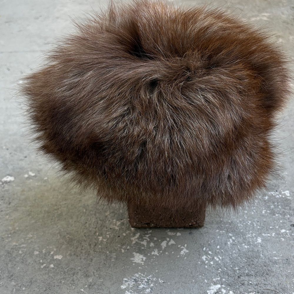 Vintage fox Russian Cossack style hat